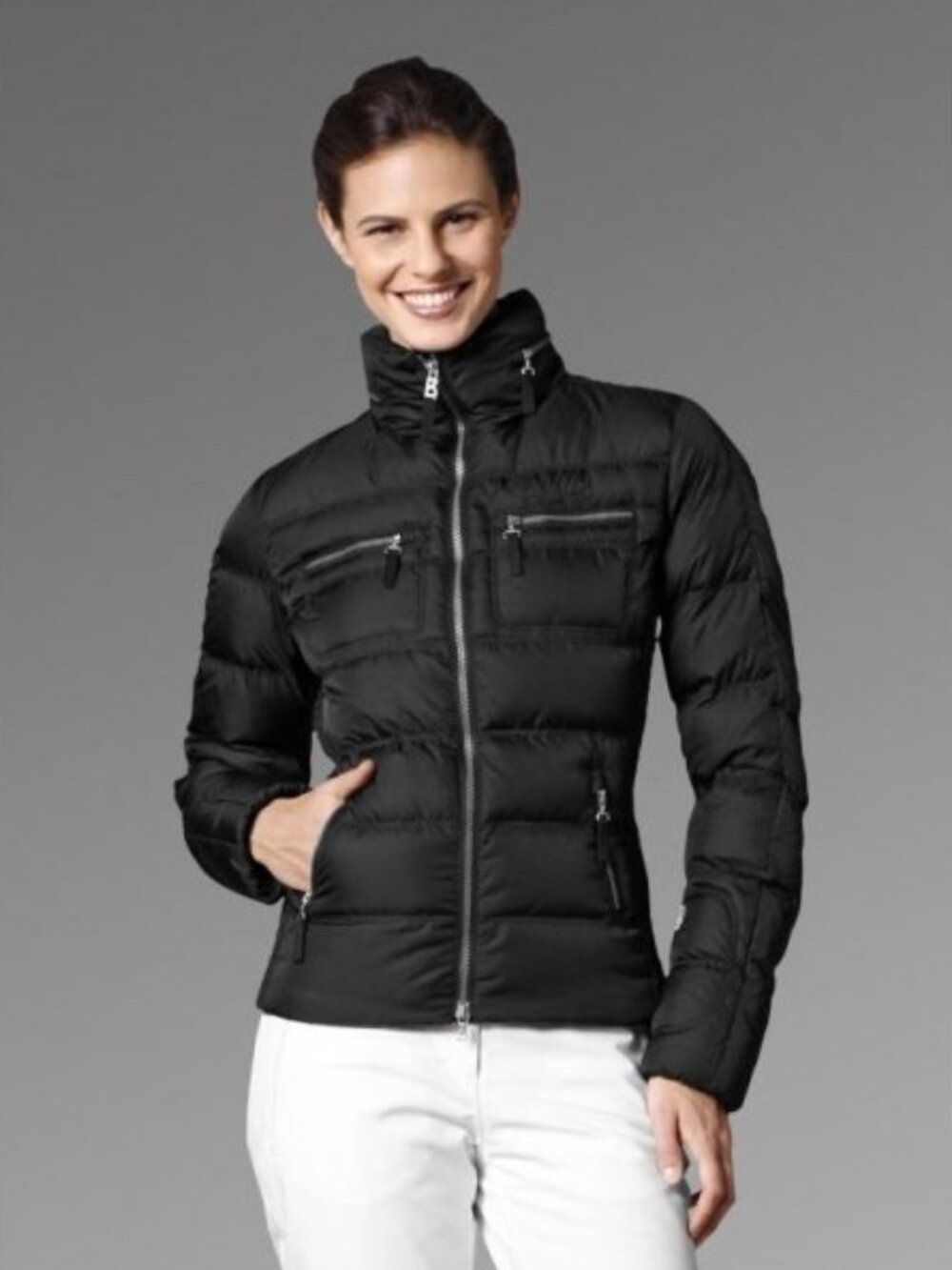 Bogner Fire + Ice Black Down Puffer Ski Jacket